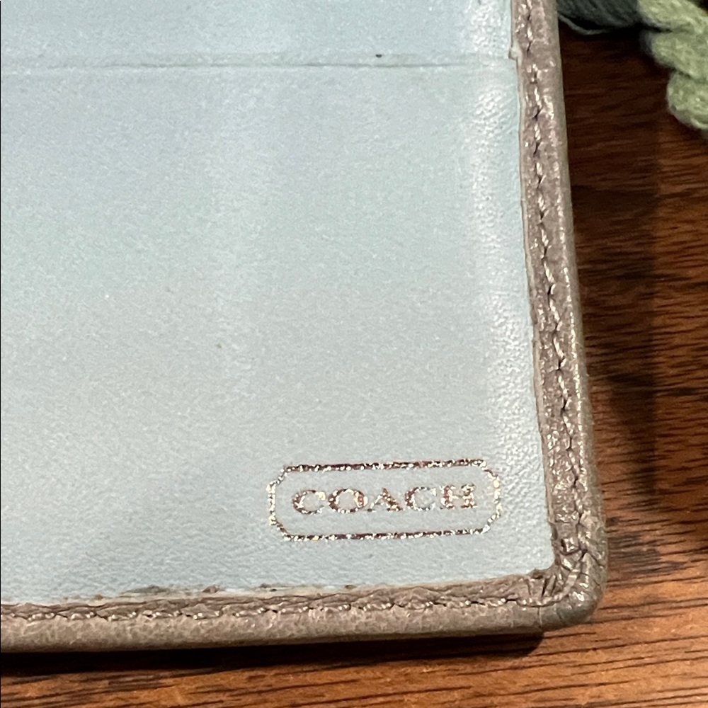 Coach Madison Dotted Op Art Signature Logo Patent Leather Wallet - Picture 7 of 11